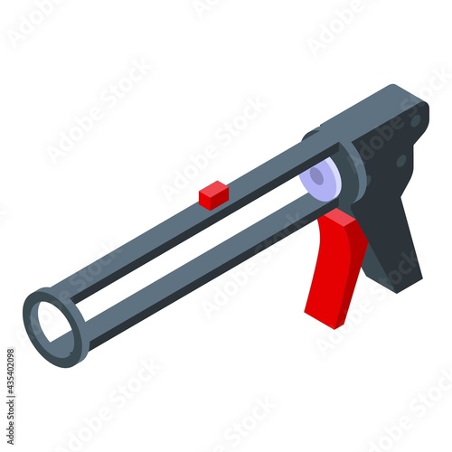Silicone caulk tool icon. Isometric of Silicone caulk tool vector icon for web design isolated on white background