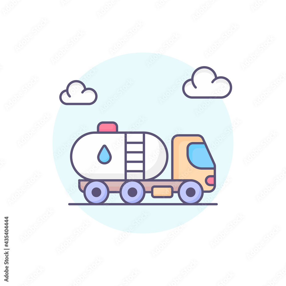 water tank vector round icon style illustration. EPS 10 File water tank vector round icon style illustration. EPS 10 File