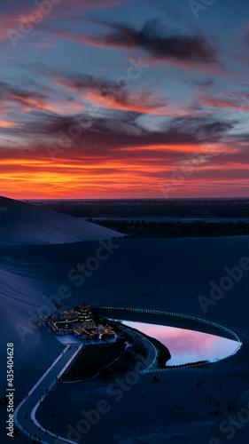 sunset of Crescent Spring