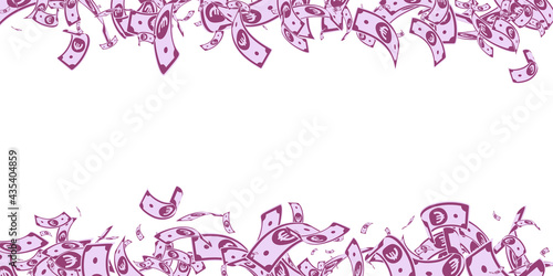 European Union Euro notes falling. Messy EUR bills