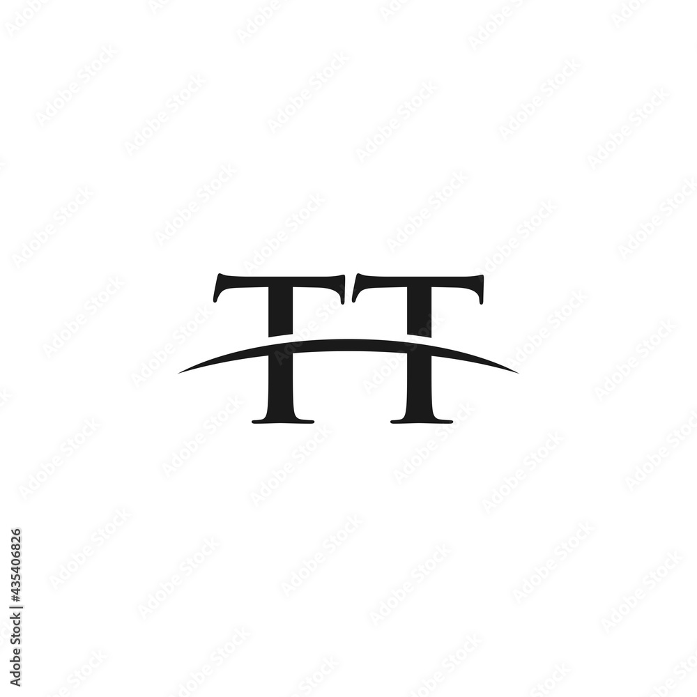 TT initial swoosh horizon, letter logo designs vector TT initial swoosh horizon, letter logo designs vector