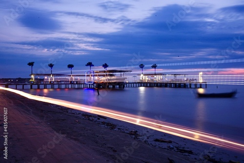 pier at sunset in ocean park residence