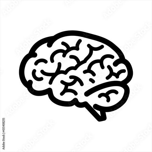 Brain icon, vector and glyph