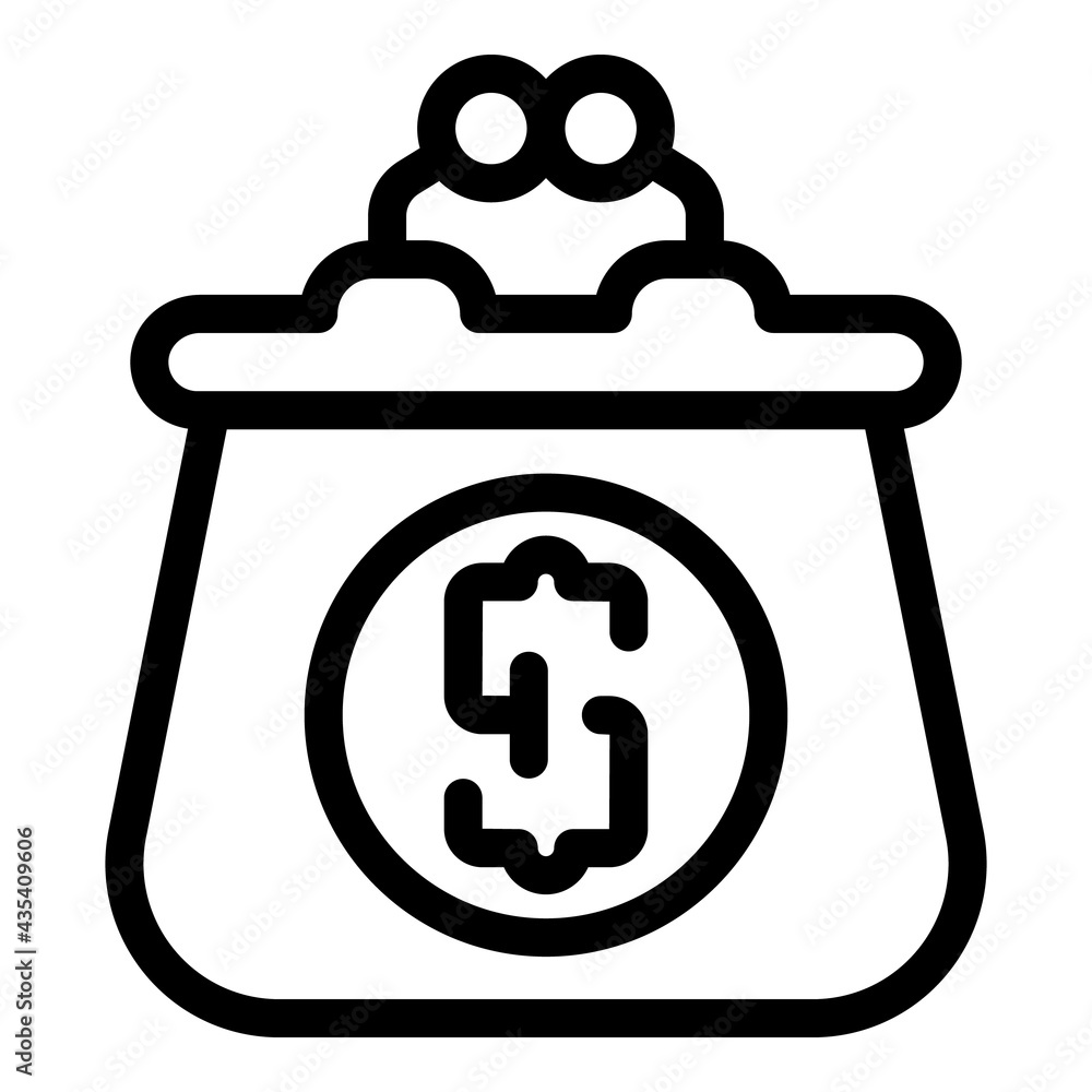 Wallet money icon. Outline Wallet money vector icon for web design isolated on white background Wallet money icon. Outline Wallet money vector icon for web design isolated on white background