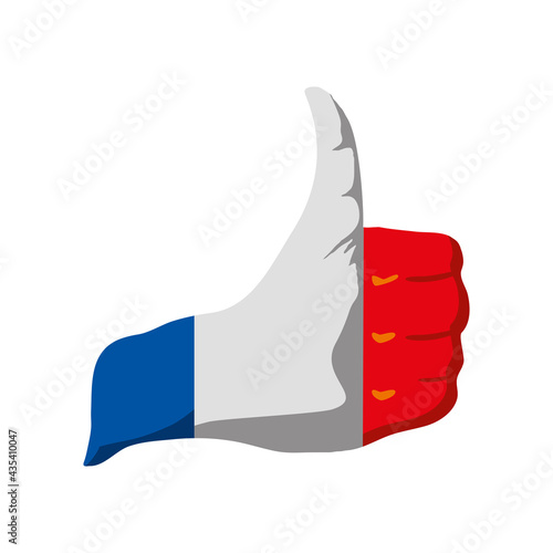 french hand giving ok