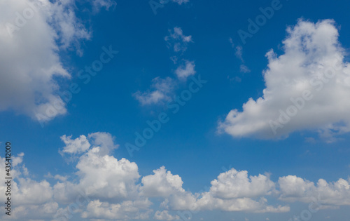 blue sky with clouds background  summer time  beautiful sky