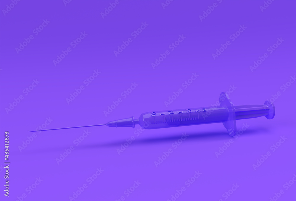 3D Render Syringe for vaccine, vaccination, injection, flu shot. Medical equipment Design illustration. 3D Render Syringe for vaccine, vaccination, injection, flu shot. Medical equipment Design illustration.