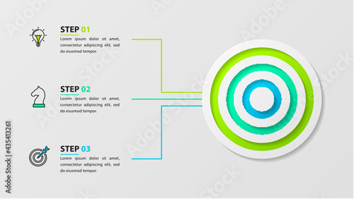 Infographic design template. Creative concept with 3 steps