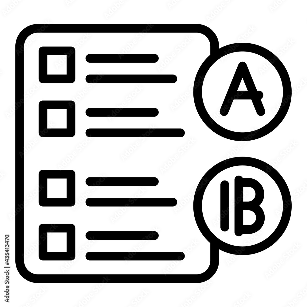 Student checklist icon. Outline Student checklist vector icon for web design isolated on white background Student checklist icon. Outline Student checklist vector icon for web design isolated on white background