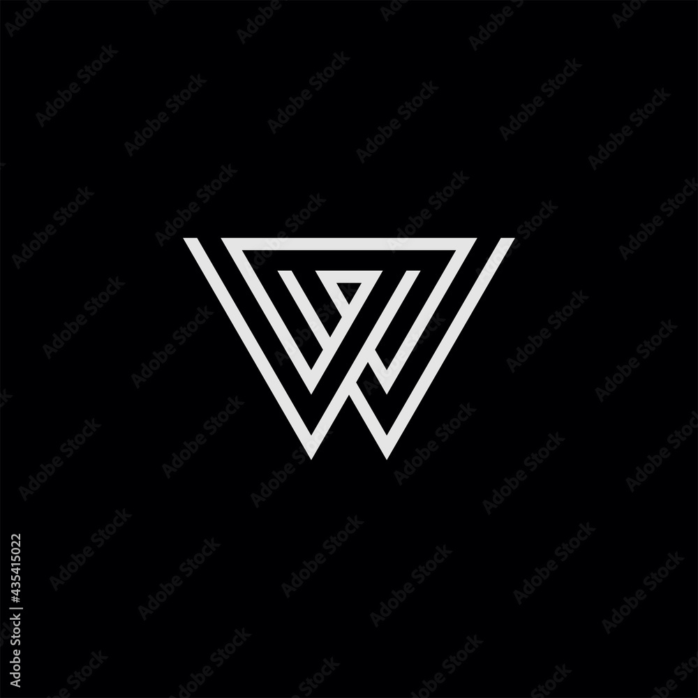 W Symbol Line Art W Symbol Line Art