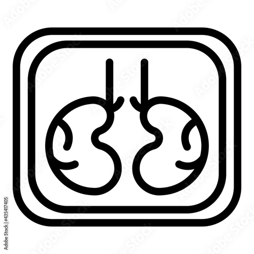 Surgery bioprinting icon. Outline Surgery bioprinting vector icon for web design isolated on white background