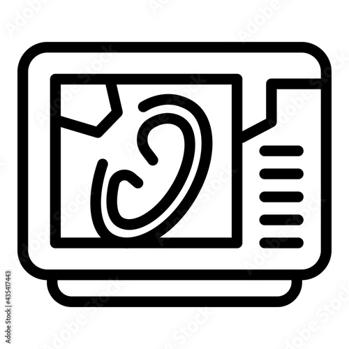 Transplant bioprinting icon. Outline Transplant bioprinting vector icon for web design isolated on white background
