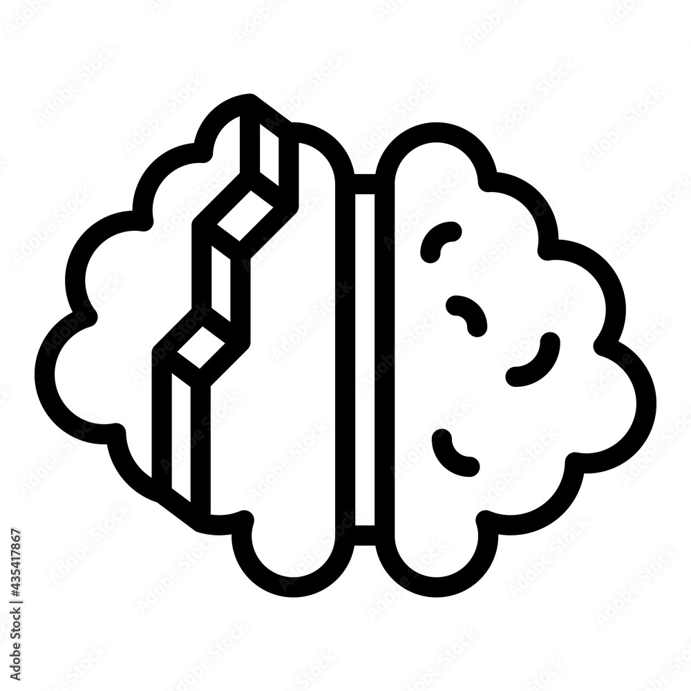 Digital bioprinting icon. Outline Digital bioprinting vector icon for web design isolated on white background