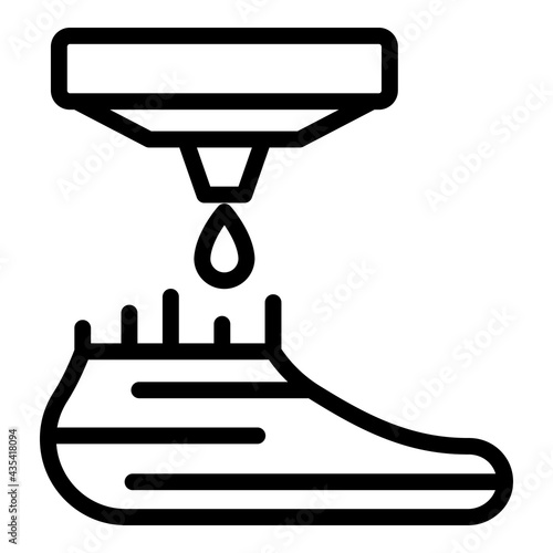 Artificial leg icon. Outline Artificial leg vector icon for web design isolated on white background