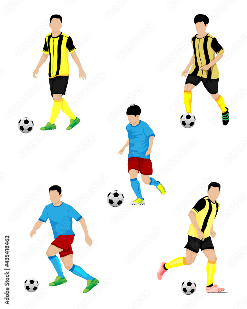 isolated football player on white background vector design