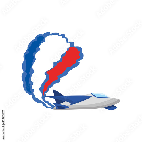 airplane with french flag