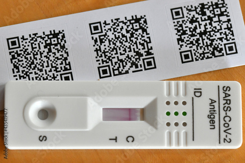 Antigen test kit for digital self-test in Austria, Europe photo