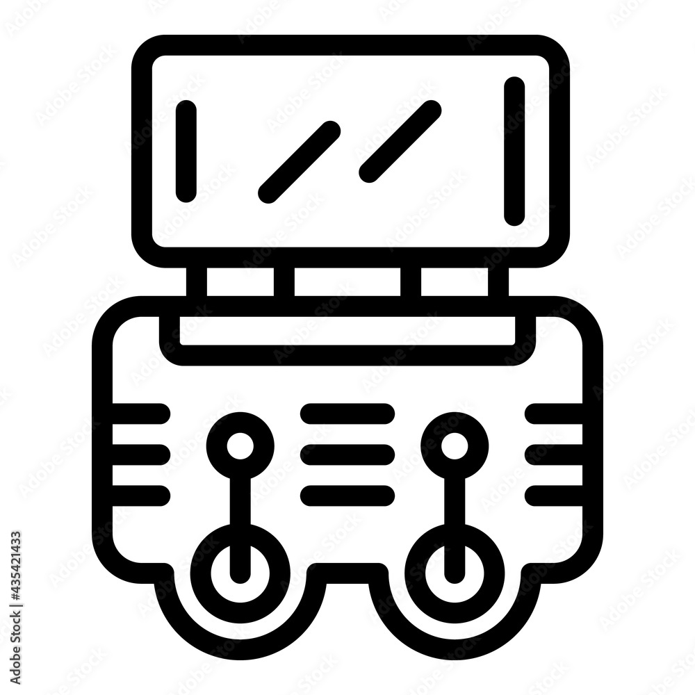 Drone control icon. Outline Drone control vector icon for web design isolated on white background Drone control icon. Outline Drone control vector icon for web design isolated on white background