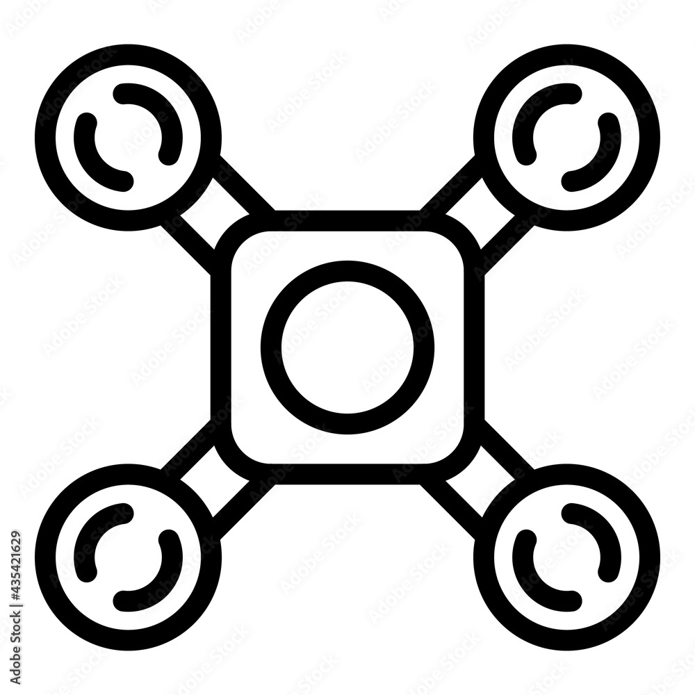 Drone innovation icon. Outline Drone innovation vector icon for web design isolated on white background Drone innovation icon. Outline Drone innovation vector icon for web design isolated on white background