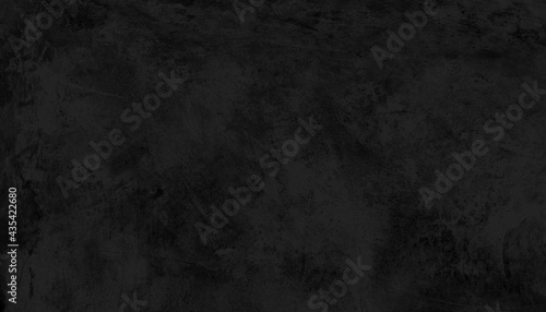 Panorama of Black grey concrete texture, Rough cement stone wall, Surface of old and dirty outdoor building wall, Abstract nature seamless background