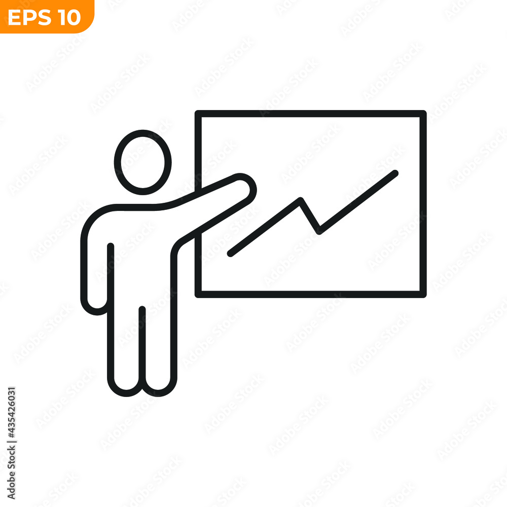 presentation icon. presentation symbol template for graphic and web design collection logo vector illustration presentation icon. presentation symbol template for graphic and web design collection logo vector illustration