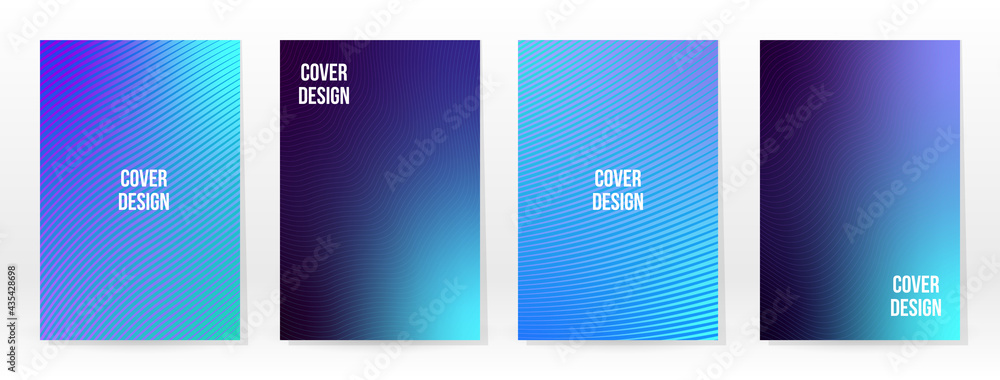 Minimal Poster. Pastel Soft. Blue Gradient Set. Minimal Poster. Pastel Soft. Blue Gradient Set.
