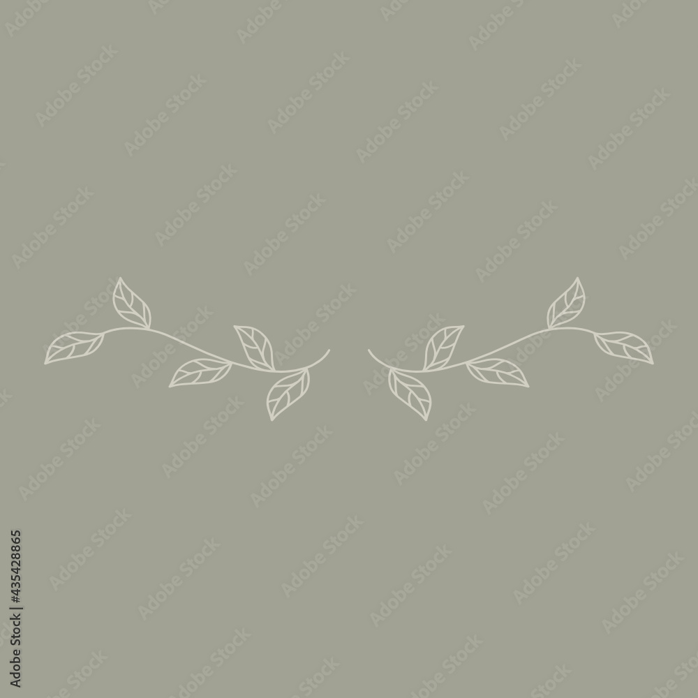 leaves frame, graphic design element leaves frame, graphic design element