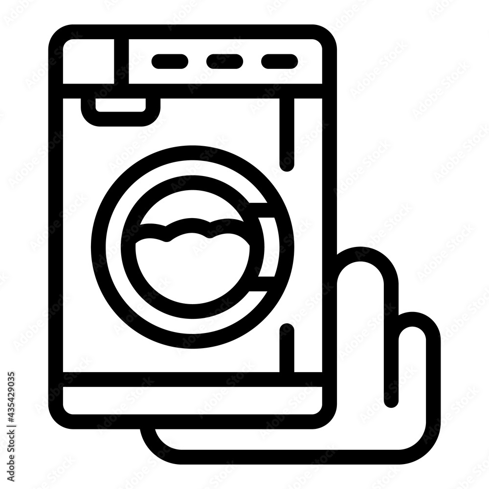 Damaged washing machine icon. Outline Damaged washing machine vector icon for web design isolated on white background Damaged washing machine icon. Outline Damaged washing machine vector icon for web design isolated on white background