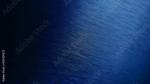 blue metal texture background. aluminum brushed in dark blue color. close up hairline blue stainless texture background for industrial or loft concept.
