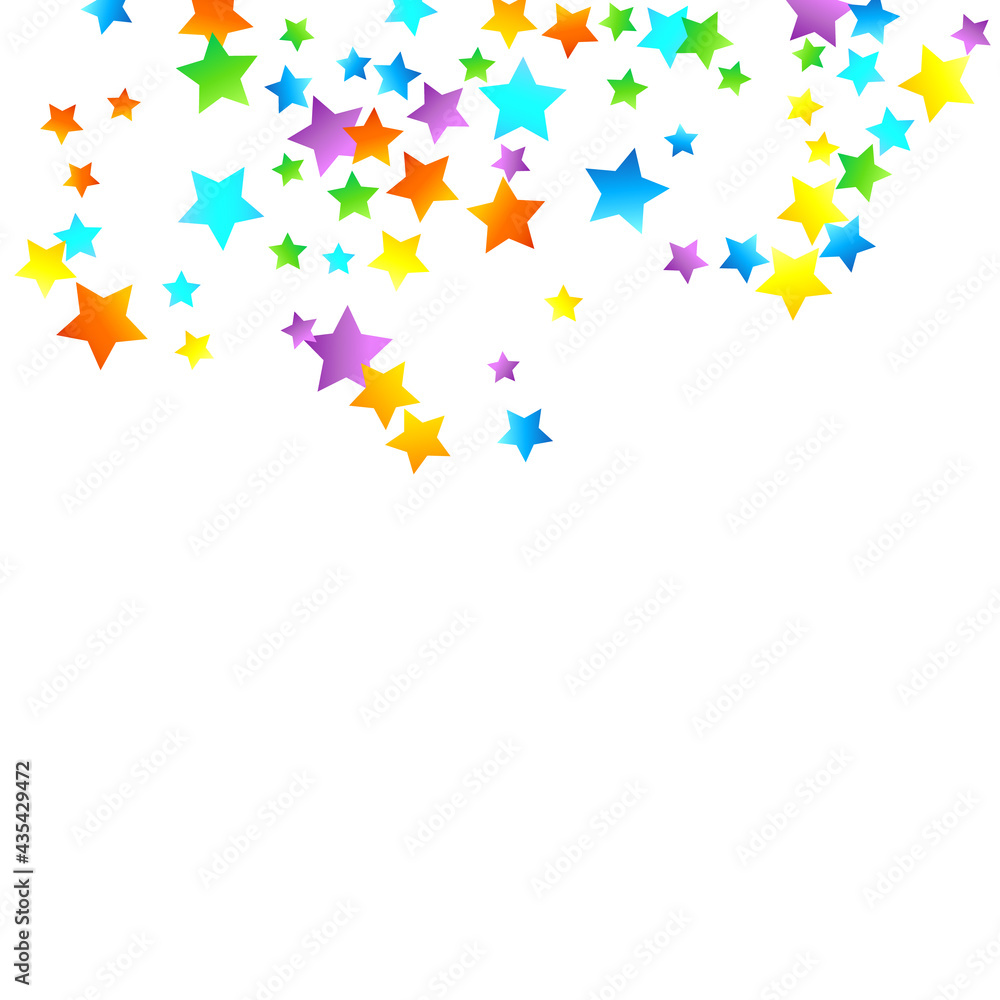 Rainbow Festive Confetti. Carnival Star Falling. Rainbow Festive Confetti. Carnival Star Falling.