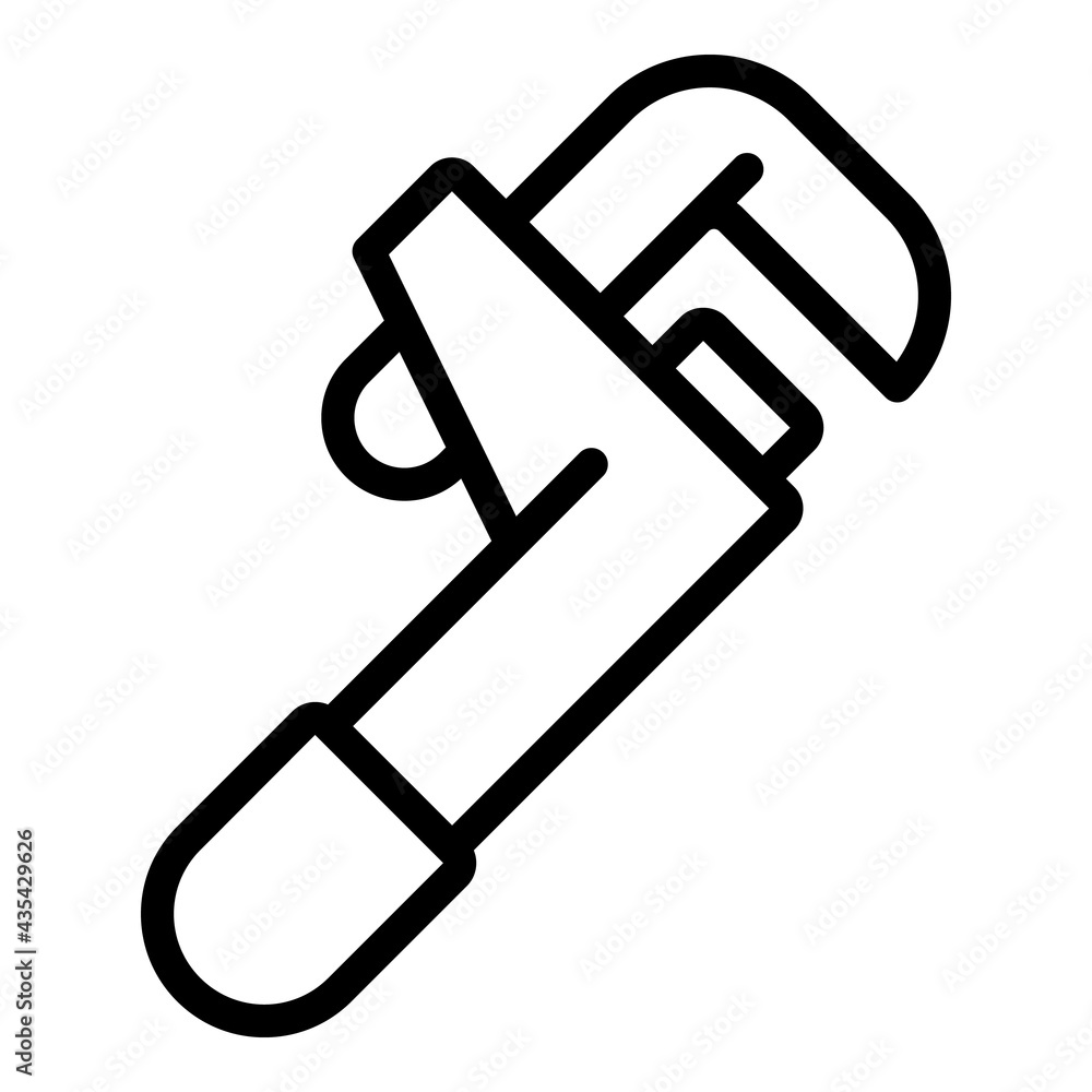 Spanner repair tool icon. Outline Spanner repair tool vector icon for web design isolated on white background Spanner repair tool icon. Outline Spanner repair tool vector icon for web design isolated on white background