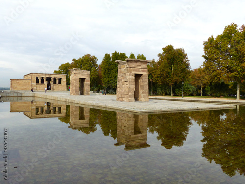 Debod Ancient Egyptian temple, moved to the Parque del Oeste (West Park) in Madrid, Spain.