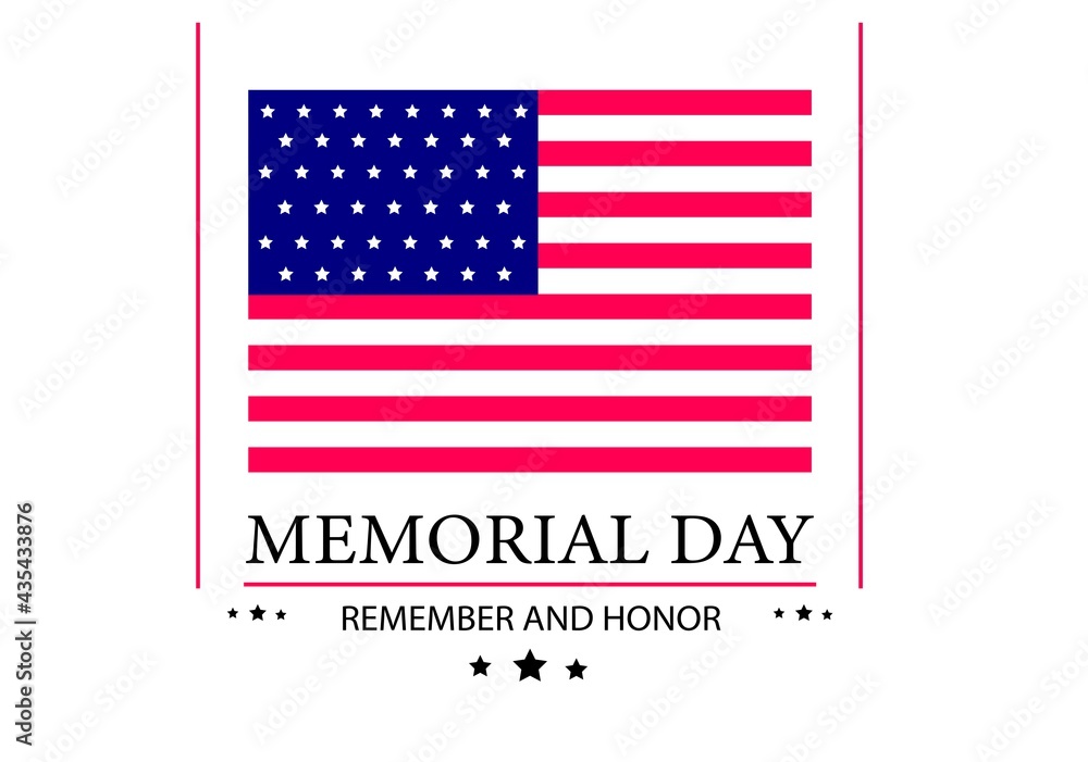 Day of Remembrance. American national flag with stars. Feast of memory and honor. Banner template. Independence and freedom of the United States.
Greeting card. Isolated vector illustrations. Day of Remembrance. American national flag with stars. Feast of memory and honor. Banner template. Independence and freedom of the United States.
Greeting card. Isolated vector illustrations.