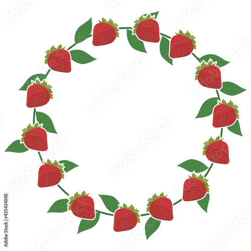 Fototapeta Naklejka Na Ścianę i Meble -  frame with strawberries