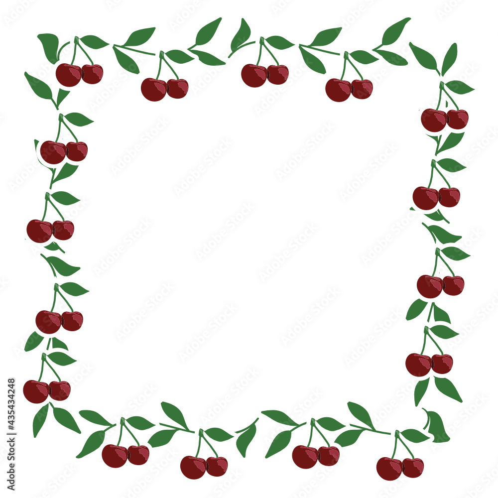 cherry branch with leaves cherry branch with leaves