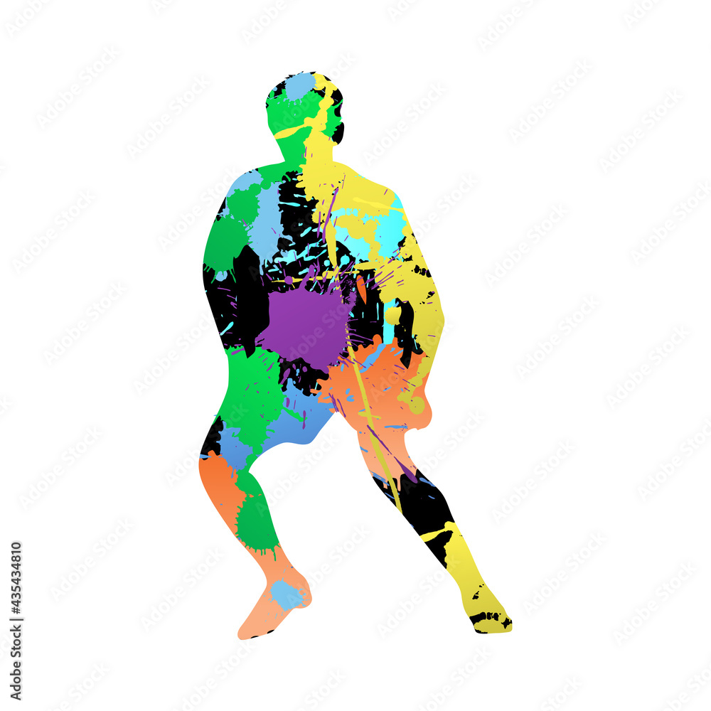 Soccer (Football) Player Silhouette Soccer (Football) Player Silhouette