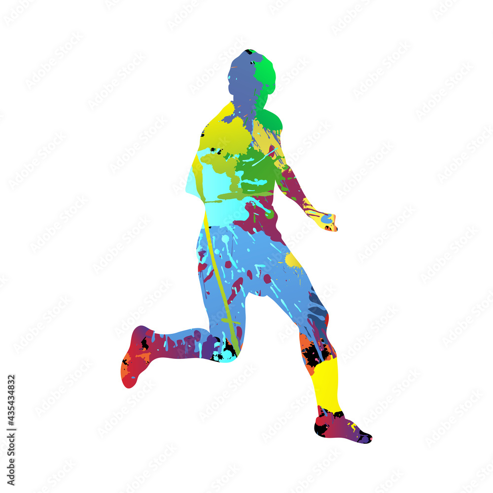 Obraz premium Soccer (Football) Player Silhouette
