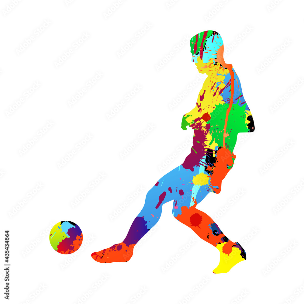 Soccer (Football) Player Silhouette