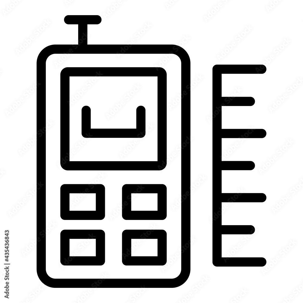 Laser meter tool icon. Outline Laser meter tool vector icon for web design isolated on white background Laser meter tool icon. Outline Laser meter tool vector icon for web design isolated on white background
