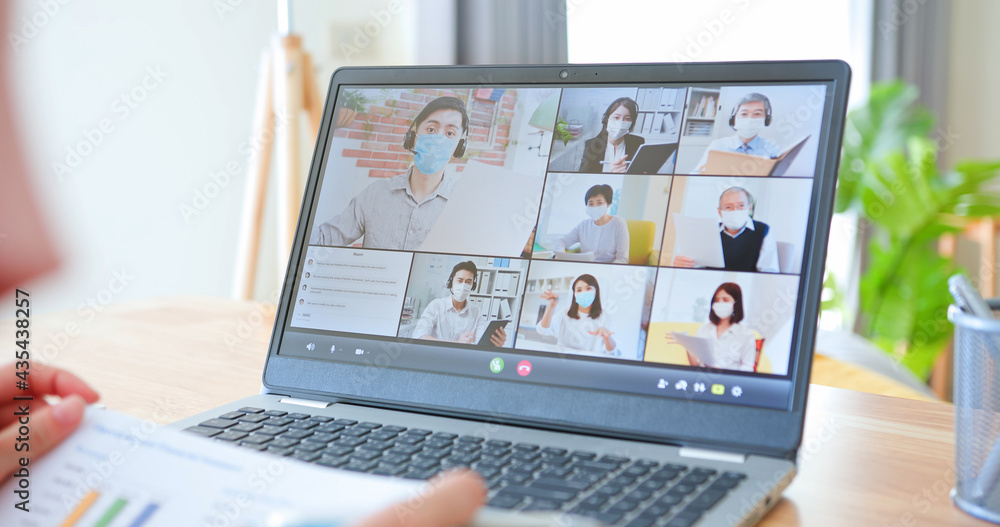 telework video meeting at home telework video meeting at home