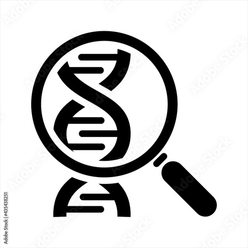 Biology research icon  vector and glyph
