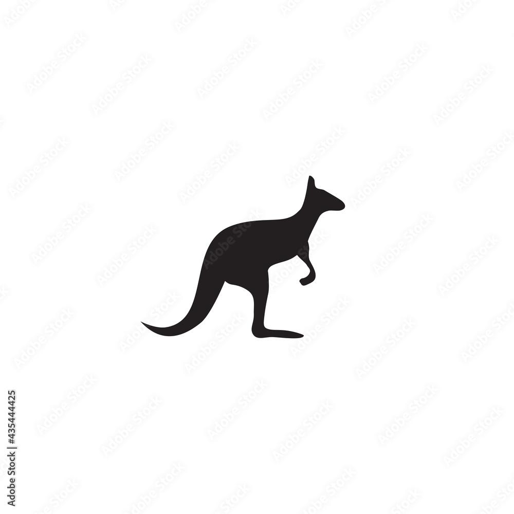 Kangaroo icn logo design template