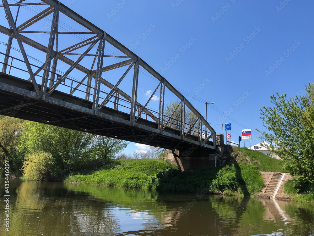 Fototapeta premium Border river of Hungary/Slovakia.