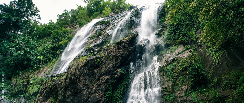 Wide Anamorphic shot of waterfall in Khong Lan, Thailand. Wide Anamorphic shot of waterfall in Khong Lan, Thailand.