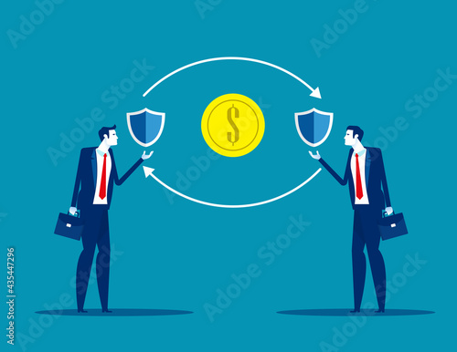 Peer to peer insurance model. P2P digital insurers service