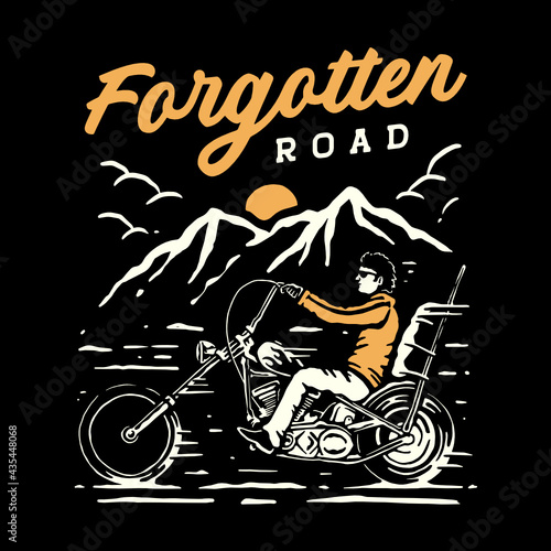 motorcycle rider illustration
