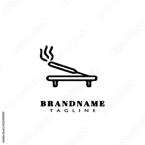 acupuncture needle logo icon design template vector illustration