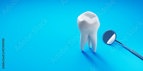 Zahnpflege Motiv mit Leerraum