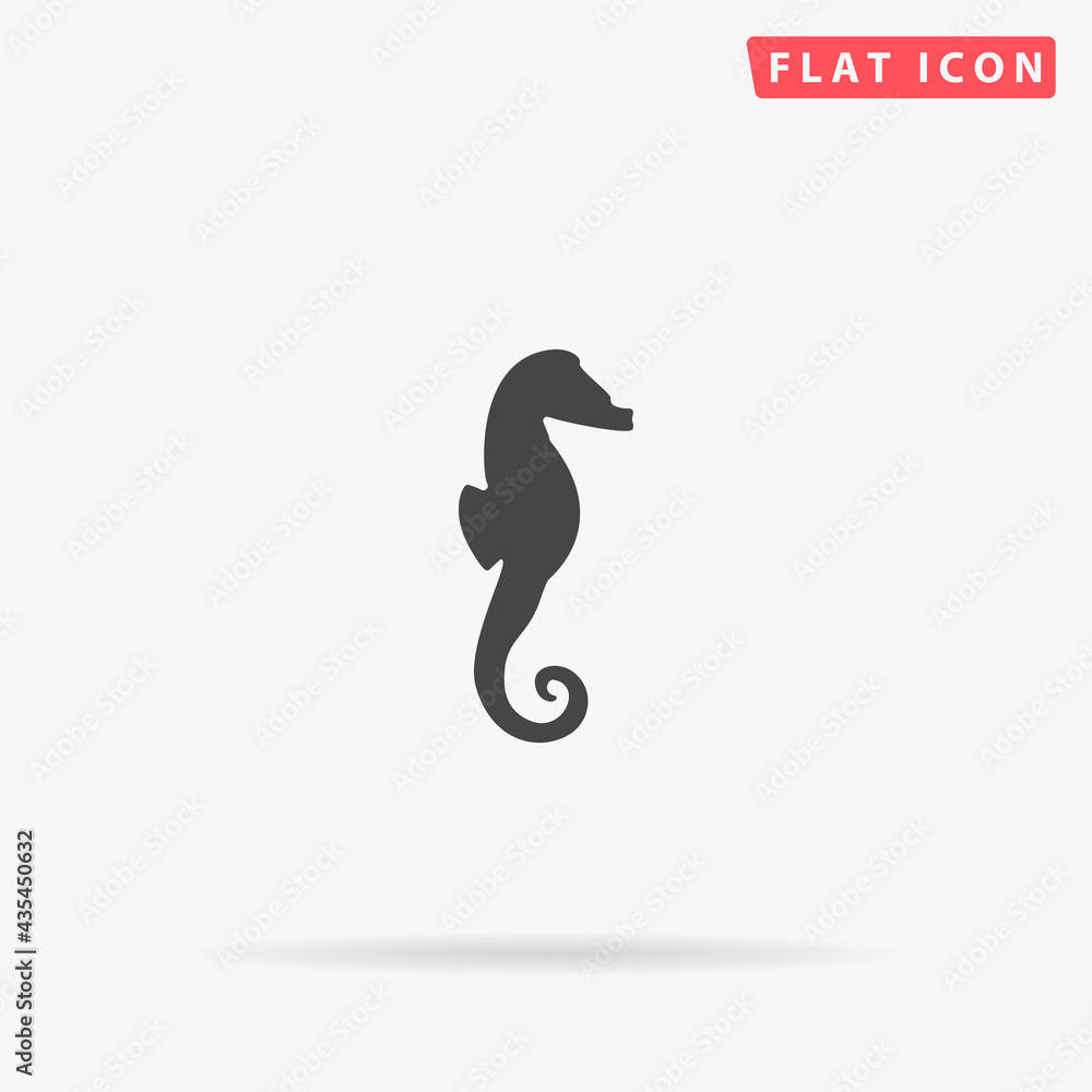 Sea Horse flat vector icon. Hand drawn style design illustrations Sea Horse flat vector icon. Hand drawn style design illustrations