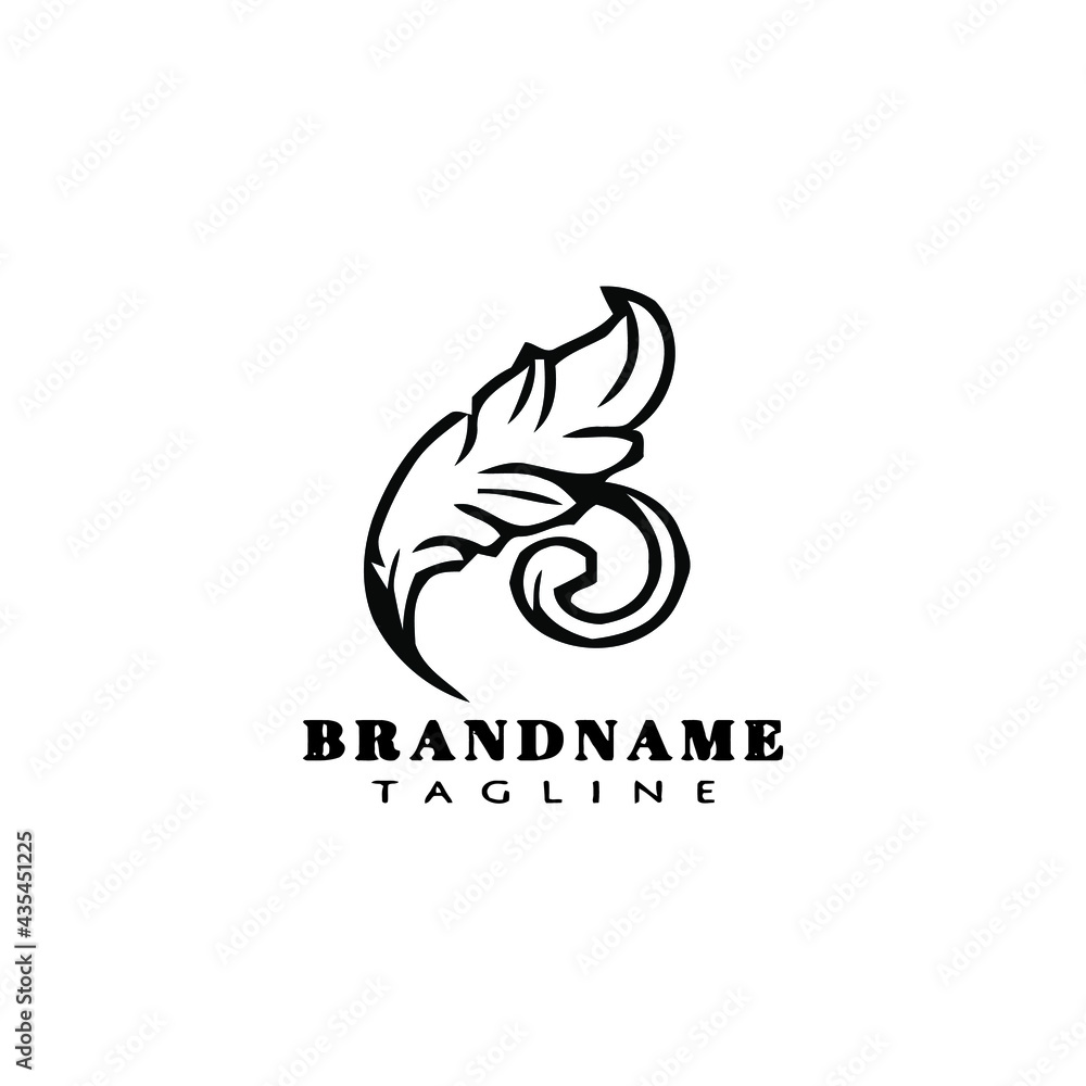 acanthus leaf logo icon design template vector illustration acanthus leaf logo icon design template vector illustration